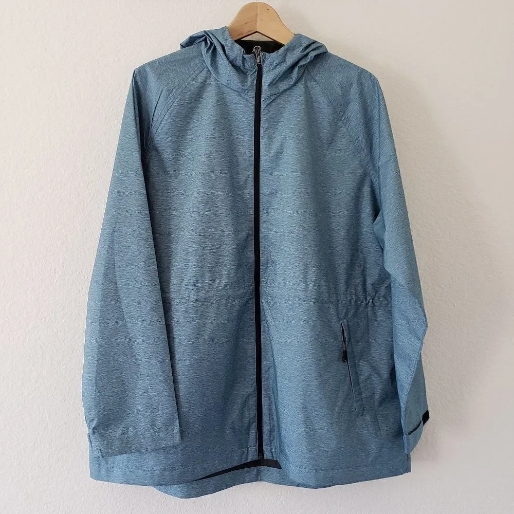 NWT - 32 Degrees Ladies' Waterproof Anorak Jacket Indian Teal Melange - Size M